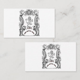 Carte De Visite Léo Le Lion Royal Affiche de Rouleau du Zodiaque