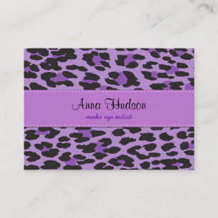 Carte De Visite Leopard Print, Léopard Spots, Purple Leopard