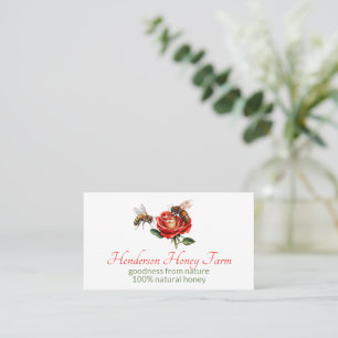 Carte De Visite Les abeilles sur Red Rose Business