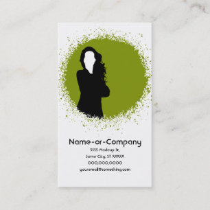 Carte De Visite les affaires silhouettent v.2
