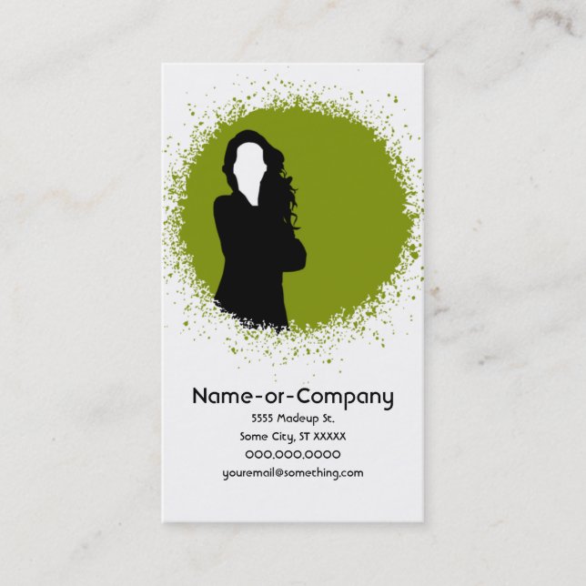 Carte De Visite les affaires silhouettent v.2 (Devant)