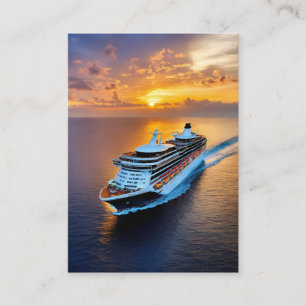 Carte De Visite Les bateaux de croisière offrent un luxueux Envelo