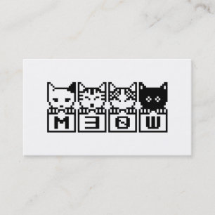 CARTE DE VISITE LES CHATS 8-BITS M30W