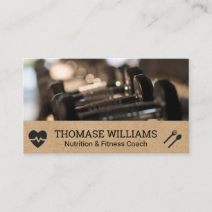 Carte De Visite Les cloches dans la salle de fitness   Fitness