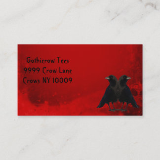 Carte De Visite Les corbeaux noirs