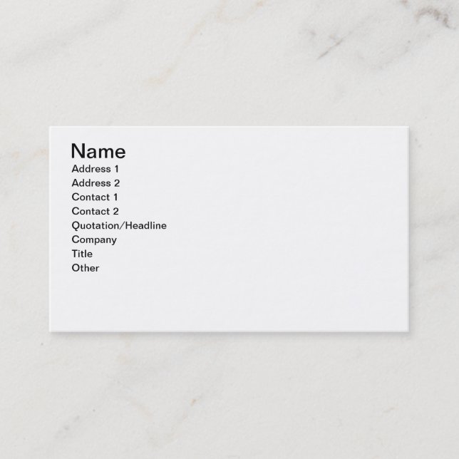 Carte De Visite Les couples beaux de porc (Devant)