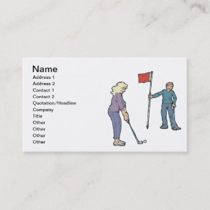 Carte De Visite Les couples qui jouent au golf ensemble restent