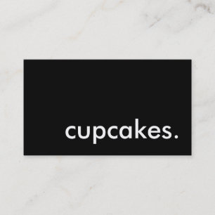 Carte De Visite les cupcakes. (couleur personnalisable)