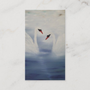 Carte De Visite Les cygnes arrivants