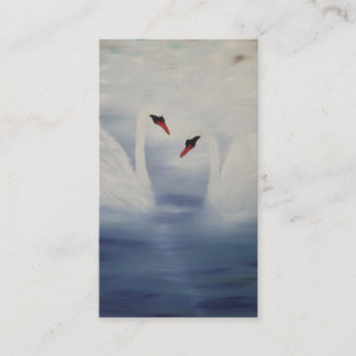 Carte De Visite Les cygnes arrivants