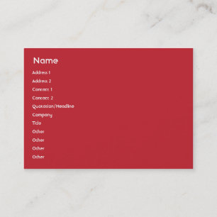 Carte De Visite Les Etats-Unis - potelés