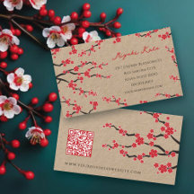 Les fleurs rouges du Sakura fleurissent les cerisi