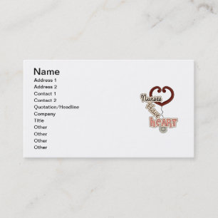 Carte De Visite Les infirmières de stéthoscope ont le T-shirts et