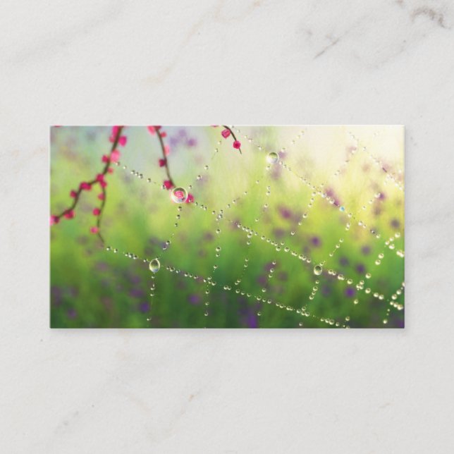 Carte De Visite Les joyaux d'un Signet du matin du printemps (Devant)