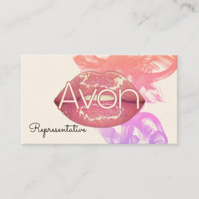 Carte De Visite Les lèvres Avon esthétiques personnalisées (Devant)