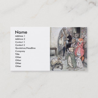 Carte De Visite Les lièvres et la tortue