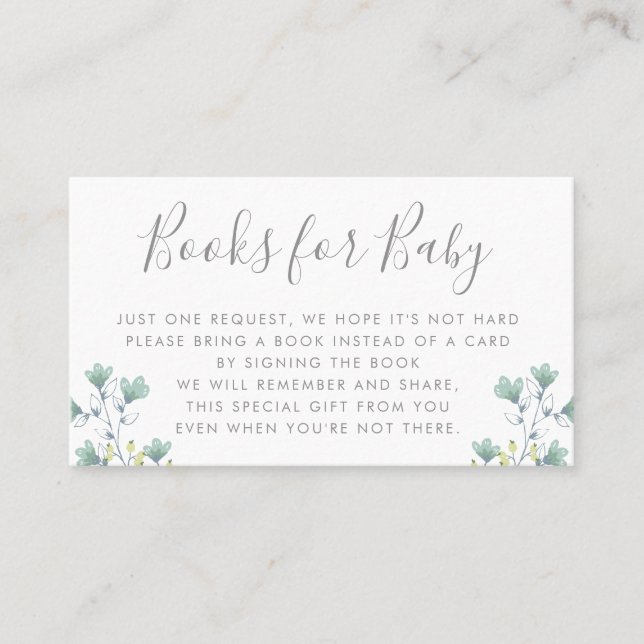 Carte De Visite Les livres demandent l'insertion d'invitation de (Devant)