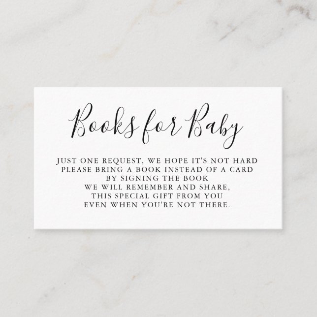 Carte De Visite Les livres demandent l'insertion d'invitation de (Devant)