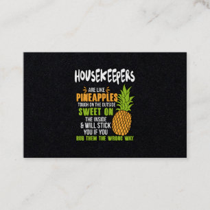 Carte De Visite Les Ménagères Sont Comme Des Ananas.
