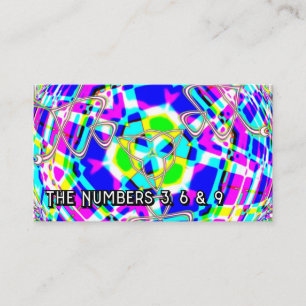Carte De Visite Les numéros 3, 6 et 9 ( vous pouvez modifier les m