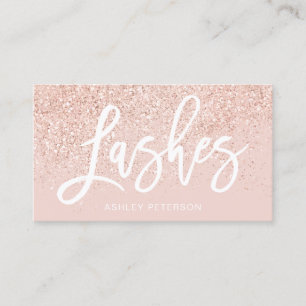 Carte De Visite Les parties scintillantes roses d'or de