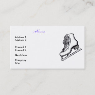Carte De Visite Les patineurs artistiques sont frais