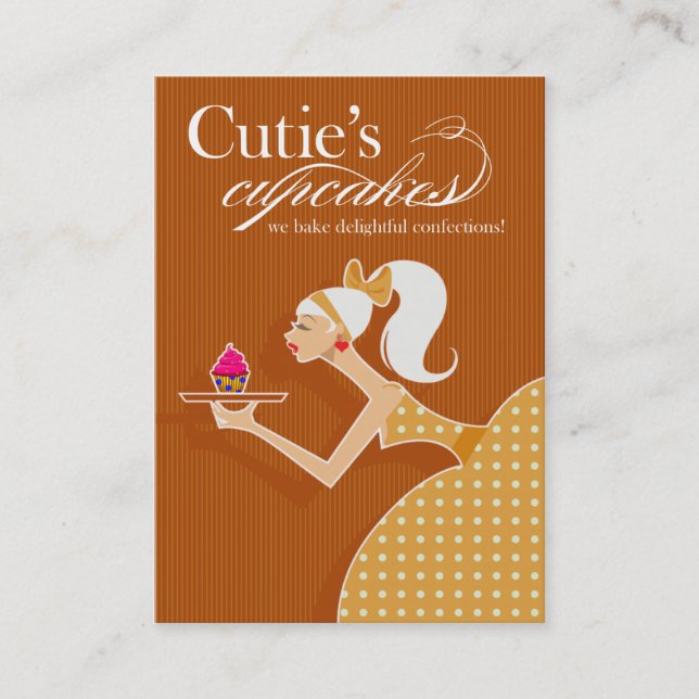 Carte De Visite Les petits gâteaux de Cutie - pâtisseries de (Devant)