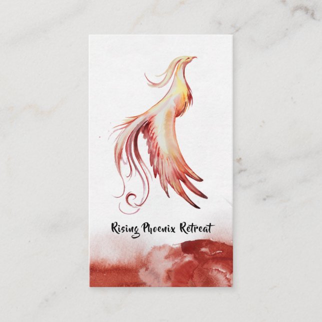 Carte De Visite *~* Les plumes de la Bourgogne rouge orangée Flamm (Devant)