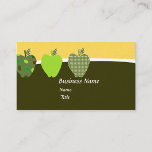 Carte De Visite Les pommes piquées du professeur délicieux du