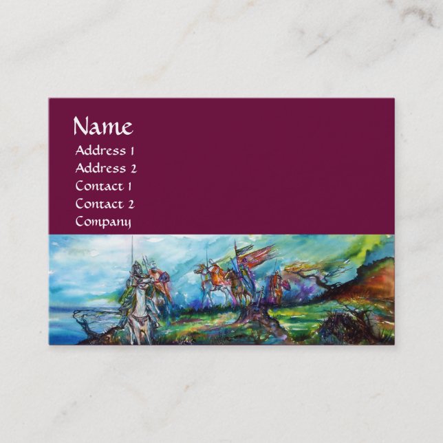 CARTE DE VISITE LES RIDERS DANS LA TEMPÊTE (Devant)