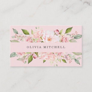 Carte De Visite Les roses assez roses rougissent dessus le rose  