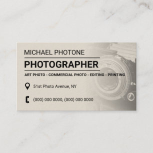 Carte De Visite Les services de photos s'estompent