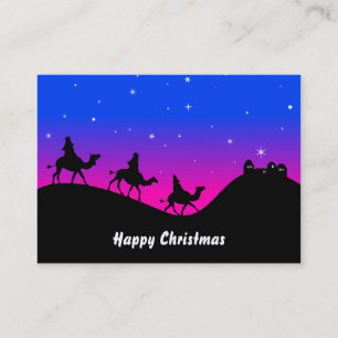 Carte De Visite Les trois Wisemen, Noël heureux