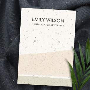 CARTE DE VISITE LES VAGUES DE CÉRAMIQUE BLANC ABSTRAITES AFFICHEN