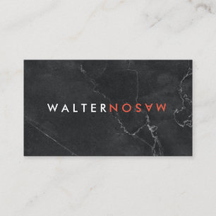 Carte De Visite Letter Flip Marbre Lux Executive