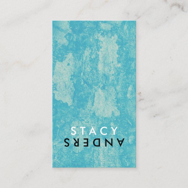 Carte De Visite Lettre Flip Chic Rustique (Devant)