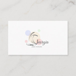 Carte De Visite Lettre Pilates G Pose Lettre monogramme G Pilate