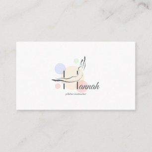 Carte De Visite Lettre Pilates H Pose   Lettre monogramme H Pilate