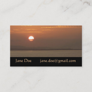 Carte De Visite Lever de soleil sur la mer des Caraïbes Aruba I