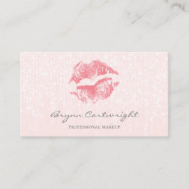 Carte De Visite Lèvres Kiss Roses avec Lumières Twinkle subtile