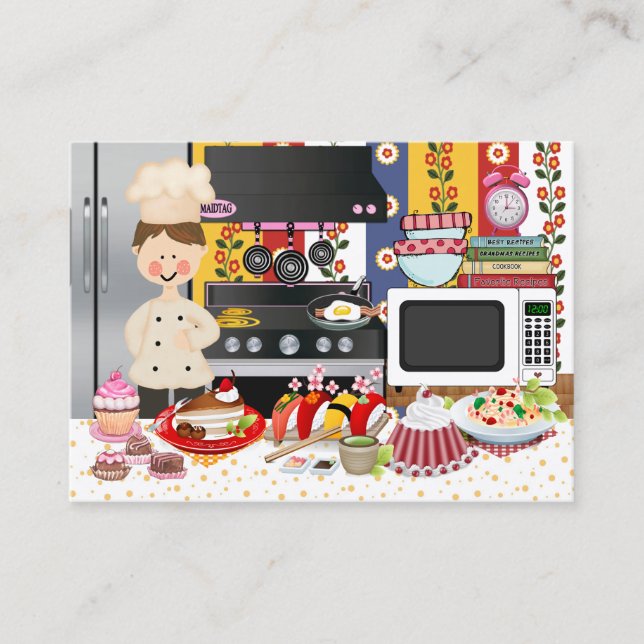 Carte De Visite L'heureux chef / traiteur - SRF (Devant)