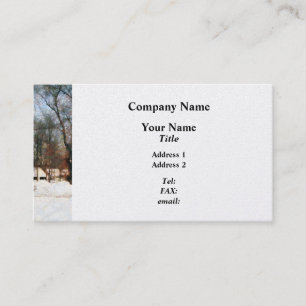 Carte De Visite L'hiver dans ma rue