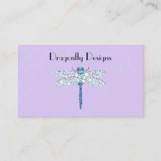Carte De Visite Libellule en Points