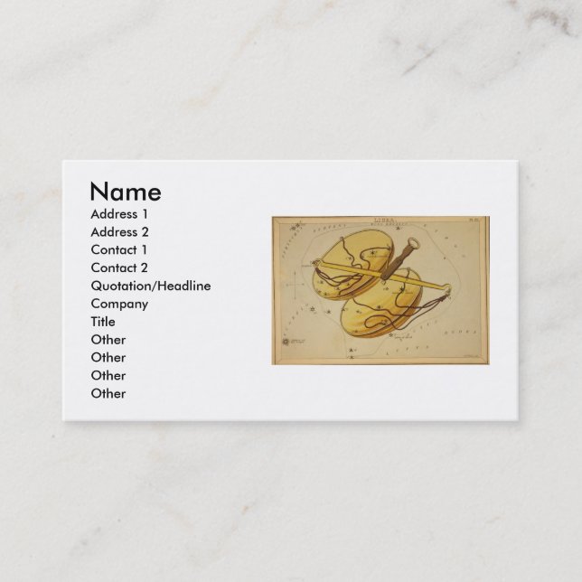 Carte de visite Libra (Devant)
