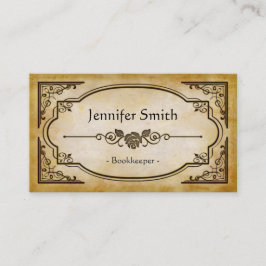 Carte De Visite Libraire - Élégant Vintage antique