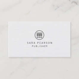 Carte De Visite Librarian Elegant Books Icon Publishing