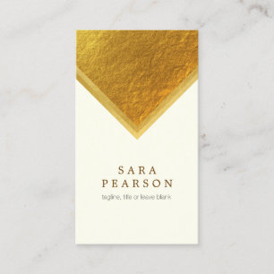 Carte De Visite Life Coach Services personnels Gold Edge Élégant
