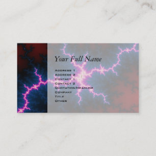 Carte De Visite Lightcleave - art de fractale
