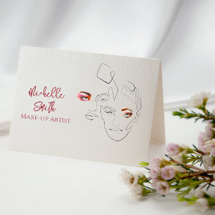 Carte De Visite Ligne art Mode maquillage, maquillage marque artis