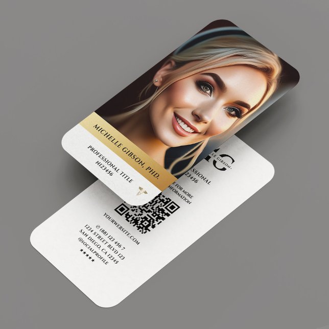 Carte De Visite Ligne d'or blanc élégant professionnel moderne (Modern Professional Elegant White Gold Line Business Card
)